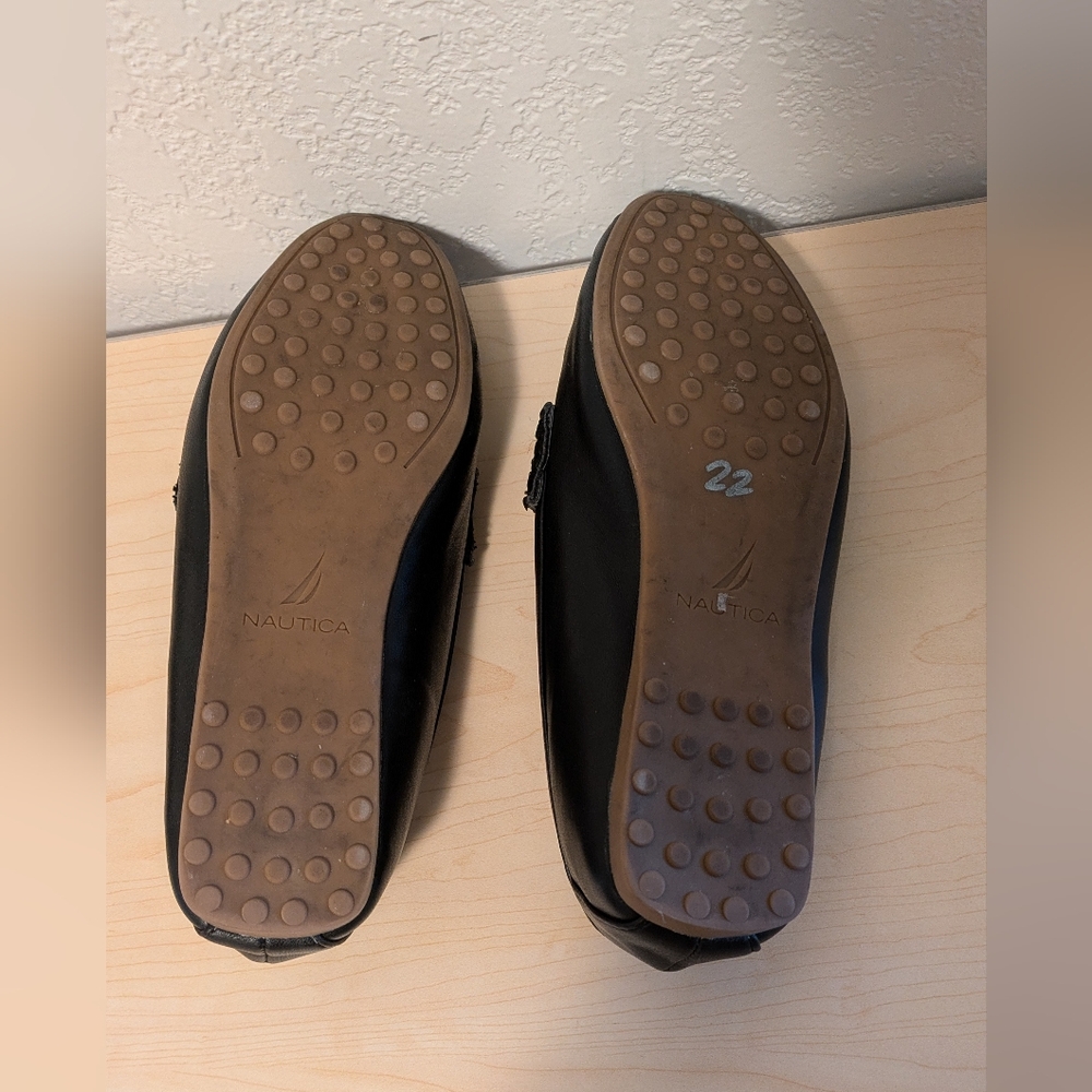 Nautica Black Quilted Loafers Slip-Ons Size 7 - Picture 5 of 8